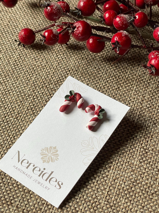 PETITE TWIST | Χειροποίητα σκουλαρίκια από πολυμερικό πηλό