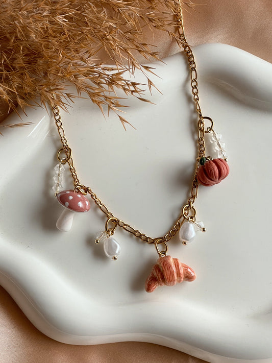 OPHELIA | Χειροποίητο κολιέ με στοιχεία από πολυμερικό πηλό