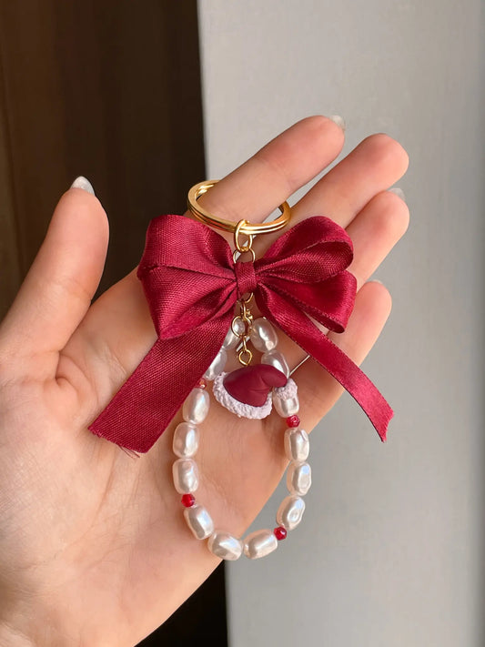 RIBBONETTE | Αξεσουάρ με χάντρες και στοιχεία από πολυμερικό πηλό - Christmas Hat