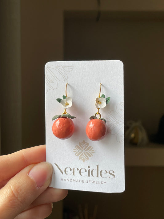 ORANGELLA | Χειροποίητα σκουλαρίκια από πολυμερικό πηλό
