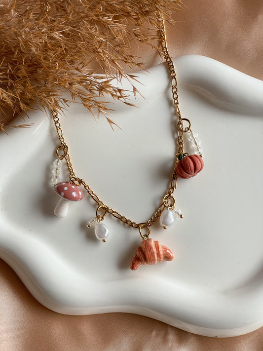 OPHELIA | Χειροποίητο κολιέ με στοιχεία από πολυμερικό πηλό