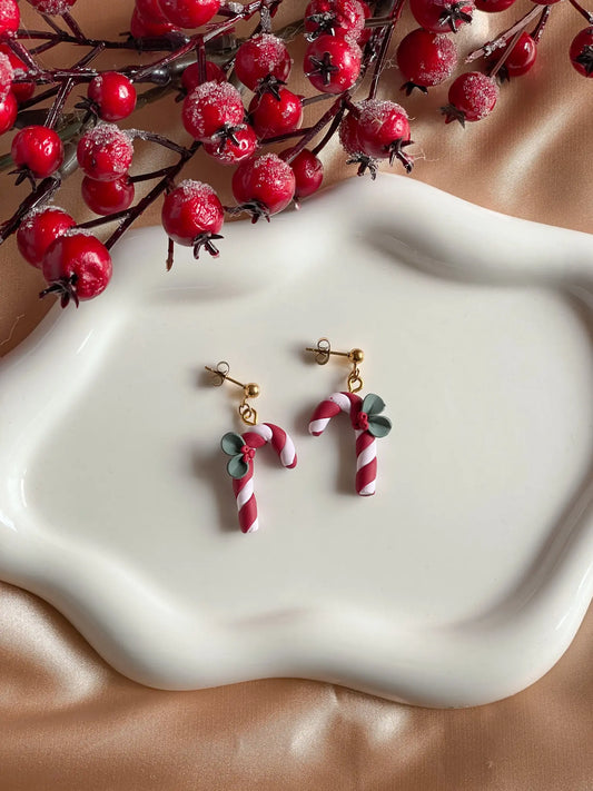 SWEET TWIST | Χειροποίητα σκουλαρίκια από πολυμερικό πηλό